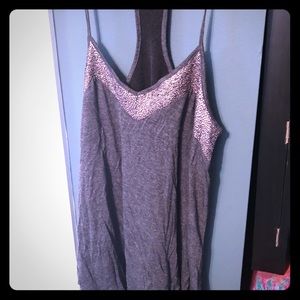 Grey and rose gold express tank